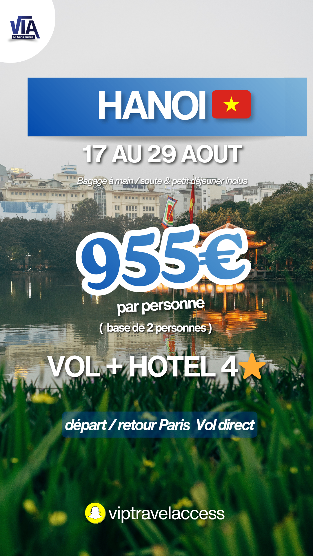 Flyer de l'offre VIP Travel Access pour Hanoï